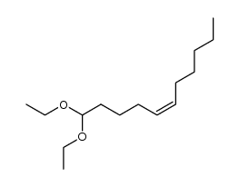 1,1-diethoxy-cis-5-undecene Structure