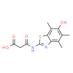 Propanoic acid,3-[(6-hydroxy-4,5,7-trimethyl-2-benzothiazolyl)amino]-3-oxo- Structure