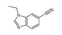 6-氰基-1-乙基苯并咪唑结构式