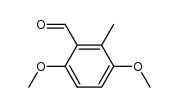 2,5-dimethoxy-6-methylbenzaldehyde结构式