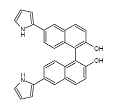 6,6'-bis(1H-pyrrol-2-yl)-[1,1']-binaphthalenyl-2,2'-diol Structure