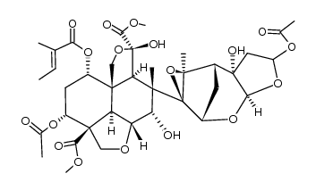 23-α,β-acetoxy-22,23-dihydroazadirachtin结构式