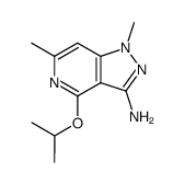 4-isopropoxy-1,6-dimethyl-1H-pyrazolo[4,3-c]pyridin-3-amine结构式
