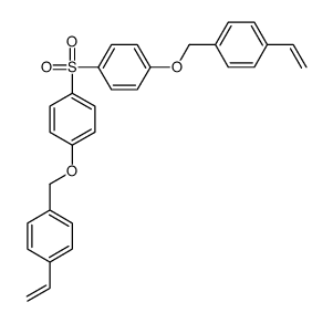 1-ethenyl-4-[[4-[4-[(4-ethenylphenyl)methoxy]phenyl]sulfonylphenoxy]methyl]benzene Structure