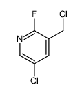 5-Chloro-3-(chloromethyl)-2-fluoropyridine structure