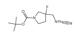 3-azidomethyl-1-tert-butoxycarbonyl-3-fluoropyrrolidine Structure