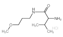 2-Amino-N-(3-methoxypropyl)-3-methylbutanamide hydrochloride结构式
