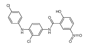 N-[3-chloro-4-(4-chloro-phenylamino)-phenyl]-2-hydroxy-5-nitro-benzamide Structure