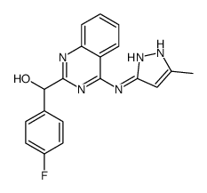 (4-fluorophenyl)(4-((5-Methyl-1H-pyrazol-3-yl)aMino)quinazolin-2-yl)Methanol结构式