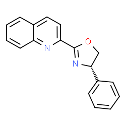 (S)-4-苯基-2-(喹啉-2-基)-4,5-二氢噁唑结构式