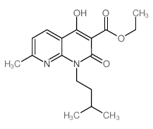 Ethyl 4-hydroxy-1-isopentyl-7-methyl-2-oxo-1,2-dihydro-1,8-naphthyridine-3-carboxylate Structure