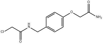N-{[4-(carbamoylmethoxy)phenyl]methyl}-2-chloroacetamide Structure