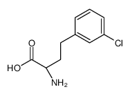 (2S)-2-amino-4-(3-chlorophenyl)butanoic acid结构式