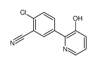 2-chloro-5-(3-hydroxypyridin-2-yl)benzonitrile Structure
