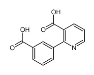 2-(3-carboxyphenyl)pyridine-3-carboxylic acid结构式