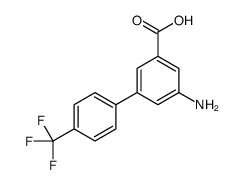3-amino-5-[4-(trifluoromethyl)phenyl]benzoic acid结构式