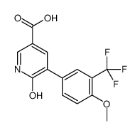 5-[4-methoxy-3-(trifluoromethyl)phenyl]-6-oxo-1H-pyridine-3-carboxylic acid结构式