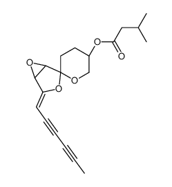 [(1R,2R,3'S,4E,5S)-4-hexa-2,4-diynylidenespiro[3,6-dioxabicyclo[3.1.0]hexane-2,6'-oxane]-3'-yl] 3-methylbutanoate结构式