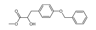 (+/-)-methyl 3-p-benzyloxyphenyl-2-hydroxypropionate Structure