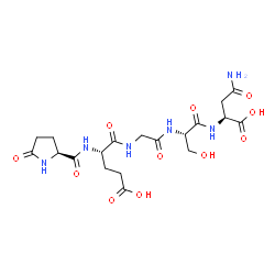 pyroglutamyl-glutamyl-glycyl-seryl-asparagine Structure