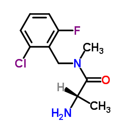N-(2-Chloro-6-fluorobenzyl)-N-methylalaninamide Structure