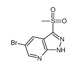 5-bromo-3-methylsulfonyl-2H-pyrazolo[3,4-b]pyridine结构式