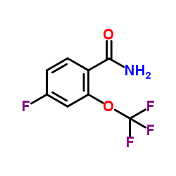 4-Fluoro-2-(trifluoromethoxy)benzamide结构式