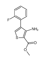 methyl 3-amino-4-(2-fluorophenyl)thiophene-2-carboxylate结构式