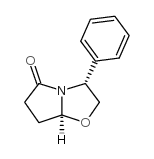 (3R-顺)-(-)-3-苯基四氢吡咯并-[2,1-B]唑-5(6H)-酮结构式