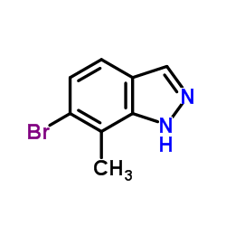 1H-Indazole, 6-bromo-7-Methyl-结构式