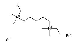 ethyl-[5-[ethyl(dimethyl)azaniumyl]pentyl]-dimethylazanium,dibromide Structure