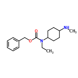 Benzyl ethyl[4-(methylamino)cyclohexyl]carbamate Structure