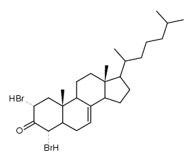 2ξ,4ξ-Dibromcholest-7-en-3-on结构式