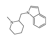 N-(N-甲基哌啶基)甲基吲哚结构式