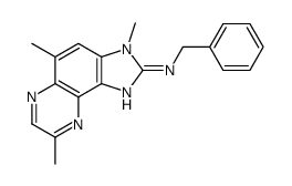 N-benzyl-3,5,8-trimethylimidazo[4,5-f]quinoxalin-2-amine结构式