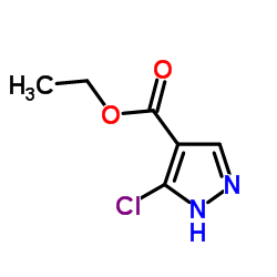 5-氯-1H-吡唑-4-羧酸乙酯结构式
