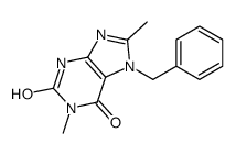 7-benzyl-1,8-dimethyl-3H-purine-2,6-dione结构式