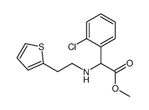Methyl2-(2-Chlorophenyl)-2-[2-(2-thiophenyl)ethylamino]acetate结构式