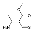 methyl 3-amino-2-thioformylbut-2-enoate Structure