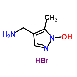 4-(Aminomethyl)-5-methyl-1H-pyrazol-1-ol hydrobromide (1:1)结构式