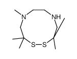 3,3,5,10,10-pentamethyl-1,2,5,8-dithiadiazecane结构式