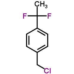 1-(Chloromethyl)-4-(1,1-difluoroethyl)benzene结构式