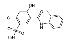 4-Chloro-2-hydroxy-5-sulfamoyl-N-o-tolyl-benzamide结构式