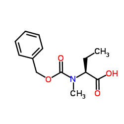 (2S)-2-(methyl{[(phenylmethyl)oxy]carbonyl}amino)butanoic acid Structure