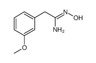 N-HYDROXY-2-(3-METHOXY-PHENYL)-ACETAMIDINE Structure