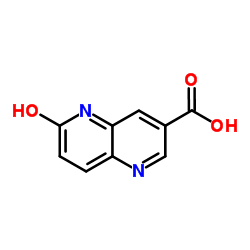 6-Hydroxy-1,5-naphthyridine-3-carboxylic acid Structure