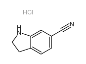 2,3-Dihydro-1H-indole-6-carbonitrile hydrochloride structure