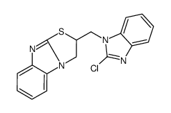 2-[(2-chlorobenzimidazol-1-yl)methyl]-1,2-dihydro-[1,3]thiazolo[3,2-a]benzimidazole Structure