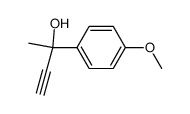 2-(4-methoxyphenyl)-3-butyn-2-ol结构式