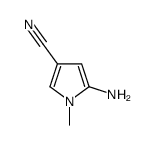 1H-Pyrrole-3-carbonitrile,5-amino-1-methyl-(9CI)结构式